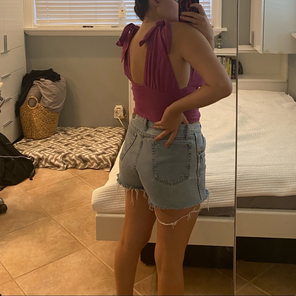 NWOT Free People Pink Adjustable Tank Top